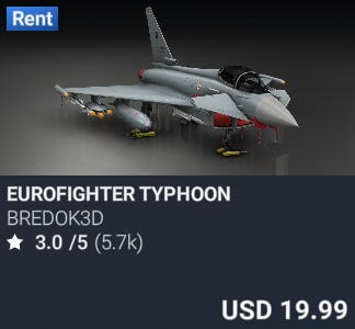 Eurofighter Typhoon by Bredok3D. USD 19.99. New on PC and Xbox