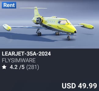 Learjet-35a-2024 by Flysimware. USD 49.99. Update on PC and Xbox