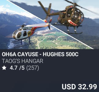 OH6A Cayuse - Hughes 500C by Taog's Hangar. USD 32.99. Update on PC and Xbox