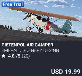 Pietenpol Air Camper by Emerald Scenery Design. USD 19.99. Update on PC and Xbox