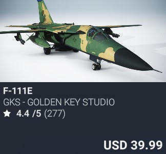 F-111E by GKS - Golden Key Studio. USD 39.99. New on PC and Xbox