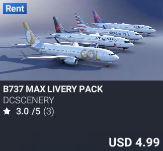 B737 Max Livery Pack by DC Scenery Design. USD 4.99. Update on PC and Xbox