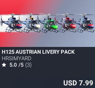 H125 Austrian Livery Pack by HRSimYard. USD 7.99. Update on PC and Xbox