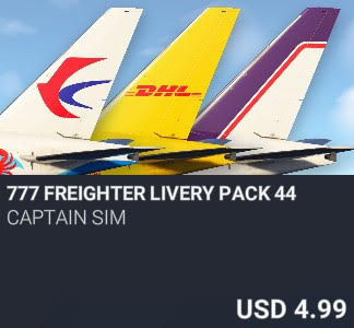 777 Freighter Livery Pack 44 by Captain Sim. USD 4.99. New on PC and Xbox