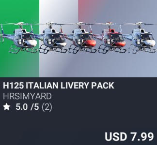 H125 Italian Livery Pack by HRSimYard. USD 7.99. Update on PC and Xbox
