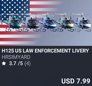 H125 US Law Enforcement Livery Pack by HRSimYard. USD 7.99. Update on PC and Xbox