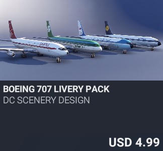Boeing 707 Livery Pack by DC Scenery Design. USD 4.99. New on PC and Xbox