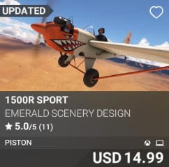 1500R Sport by Emerald Scenery Design. USD 14.99. Update on PC and Xbox