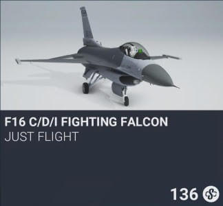 F16 C/D/I Fighting Falcon by Just Flight. SC 136. New on PS5