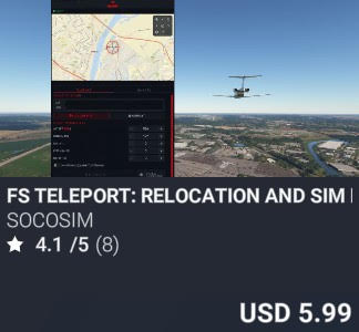 FS Teleport: Relocation and Sim Rate Tool by SoCoSim. USD 5.99. Update on PC and Xbox