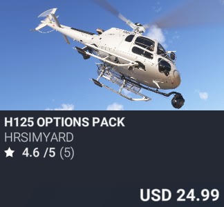 H125 Options Pack by HRSimYard. USD 24.99. Update on PC and Xbox