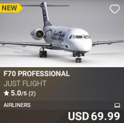 F70 Professional by Just Flight. USD 69.99. New on PC
