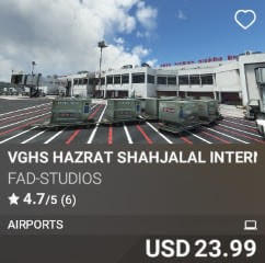 VGHS Hazrat Shahjalal International Airport by Final Approach Design Studios. USD 23.99. Update on PC