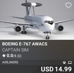 Boeing E-767 AWACS by Captain Sim. USD 14.99. New on PC and Xbox