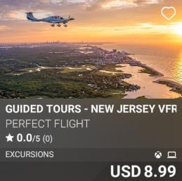 Guided Tours - New Jersey VFR by Perfect Flight. USD 8.99. New on PC and Xbox