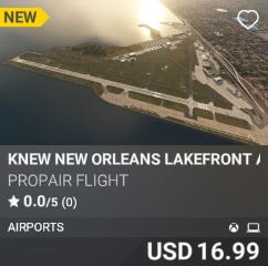 KNEW New Orleans Lakefront Airport by Propair Flight. USD 16.99. New on PC