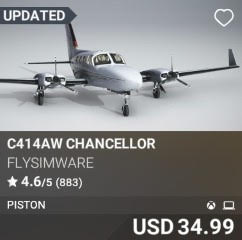 C414AW Chancellor by Flysimware. USD 34.99. Update on PC and Xbox