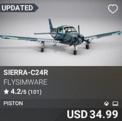 Sierra-C24R by Flysimware. USD 34.99. Update on PC and Xbox