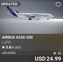 Airbus A330-200 by LVFR. USD 24.99. Update on PC and Xbox