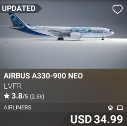 Airbus A330-900 NEO by LVFR. USD 34.99. Update on PC and Xbox
