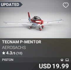 Tecnam P-Mentor by AeroSachs. USD 19.99. Update on PC and Xbox
