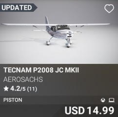 Tecnam P2008 JC MkII by AeroSachs. USD 14.99. Update on PC and Xbox