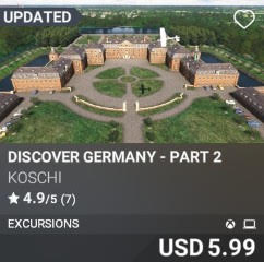 Discover Germany - Part 2 by Koschi. USD 5.99. Update on PC and Xbox