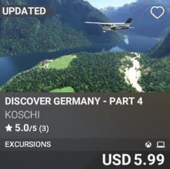 Discover Germany - Part 4 by Koschi. USD 5.99. Update on PC and Xbox