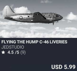 Flying The Hump C-46 Liveries by JedStudio. USD 5.99. New on PC and Xbox