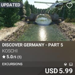 Discover Germany - Part 5 by Koschi. USD 5.99. Update on PC and Xbox