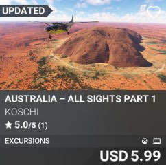Australia - All Sights Part 1 by Koschi. USD 5.99. Update on PC and Xbox