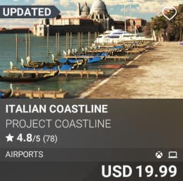 Italian Coastline by Project Coastline. USD 19.99. Update on PC and Xbox