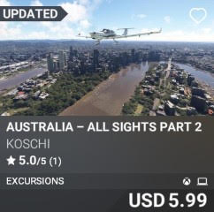 Australia - All Sights Part 2 by Koschi. USD 5.99. Update on PC and Xbox