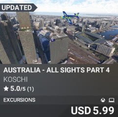 Australia - All Sights Part 4 by Koschi. USD 5.99. Update on PC and Xbox