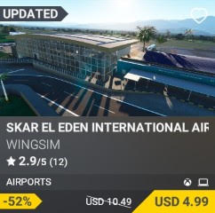 SKAR El Eden International Airport by Wingsim. USD 10.49. Update on PC and Xbox