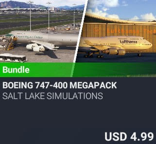 Boeing 747-400 Megapack by Salt Lake Simulations. USD 4.99. New on PC and Xbox