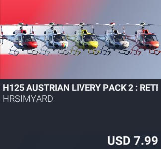 H125 Austrian Livery Pack 2 : Retro by HRSimYard. USD 7.99. New on PC and Xbox