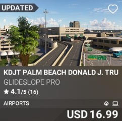KDJT Palm Beach Donald J. Trump Int. Airport by Glideslope Pro. USD 16.99. Update on PC and Xbox