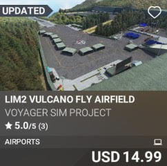 LIM2 Vulcano Fly Airfield by Voyager Sim Project. USD 14.99. Update on PC