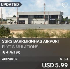 SSRS BARREIRINHAS AIRPORT by FLYT Simulations. USD 5.99. Update on PC and Xbox