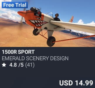 1500R Sport by Emerald Scenery Design. USD 14.99. Update on PC and Xbox
