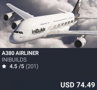 A380 Airliner by iniBuilds. USD 74.49. Update on PC and Xbox
