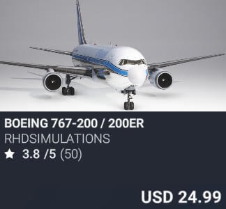 Boeing 767-200 / 200ER by RHDSimulations. USD 24.99. New on PC