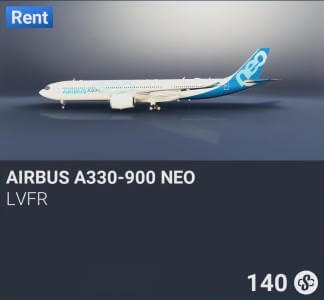 Airbus A330-900 NEO by LVFR. SC 140. New on PS5