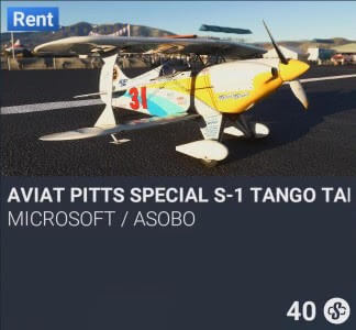 Aviat Pitts Special S-1 TanGO TanGO by Microsoft / Asobo. SC 40. New on PS5