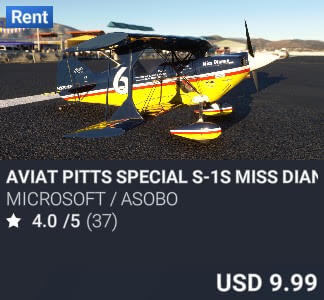 Aviat Pitts Special S-1S Miss Dianne by Microsoft / Asobo. USD 9.99. New on PC and Xbox