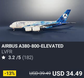 Airbus A380-800-Elevated by LVFR. USD 39.49. Update on PC and Xbox