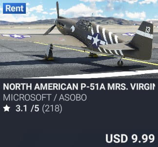 North American P-51A Mrs. Virginia by Microsoft / Asobo. USD 9.99. New on PC and Xbox
