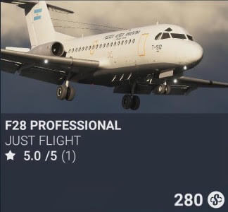 F28 Professional by Just Flight. SC 280. New on PS5
