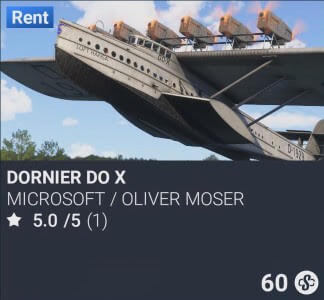 Dornier Do X by Microsoft / Oliver Moser. SC 60. New on PS5
